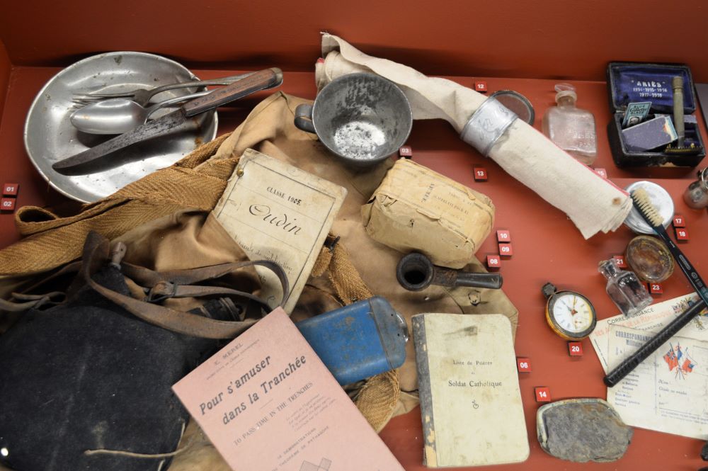 objets de la vie quotidienne des soldats de la première guerre mondiale