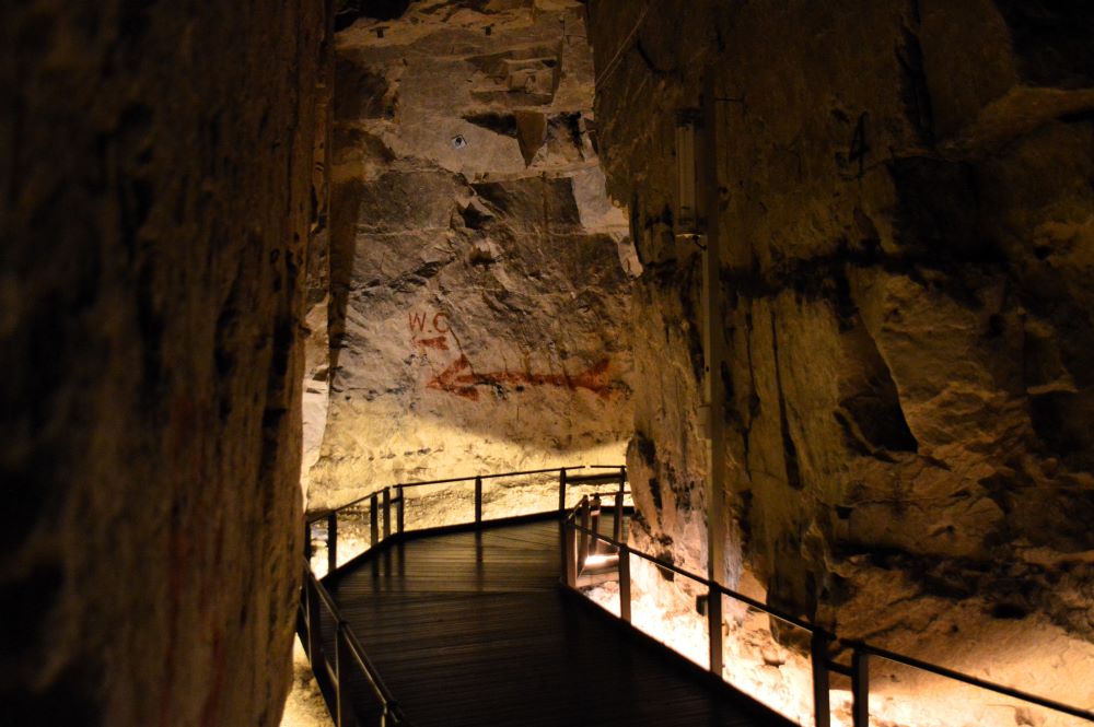 à l'intérieur de la carrière Wellington