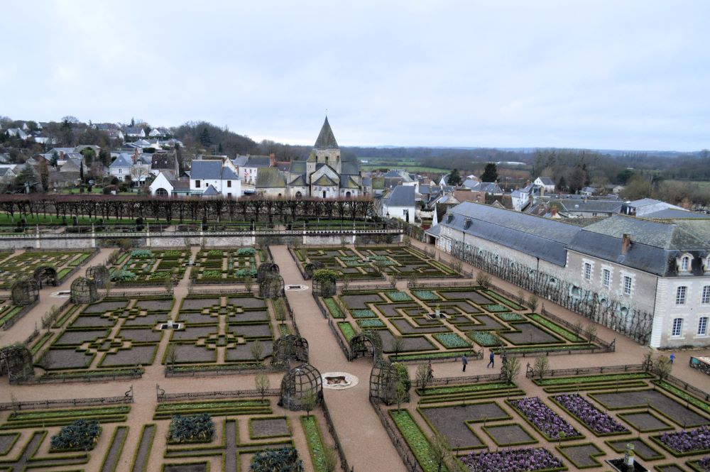 vue sur un jardin potager Renaissance