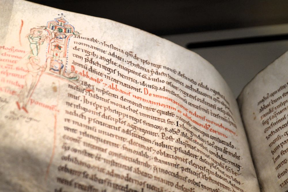 manuscrit du Moyen Âge