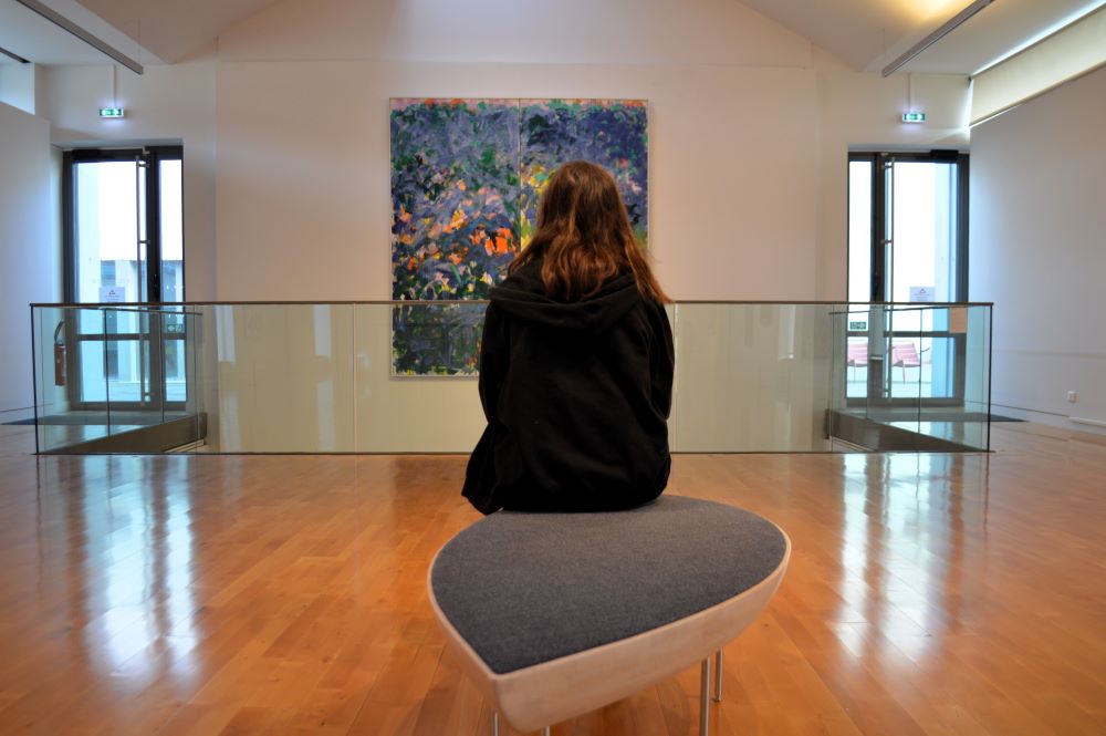 sur le plateau d'art contemporain du musée de Valence