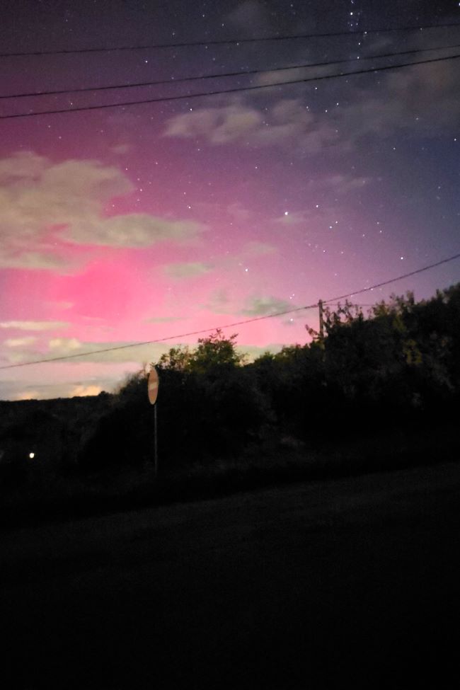 aurore boréale de faible intensité