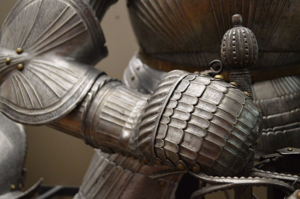 détail d'une armure médiévale