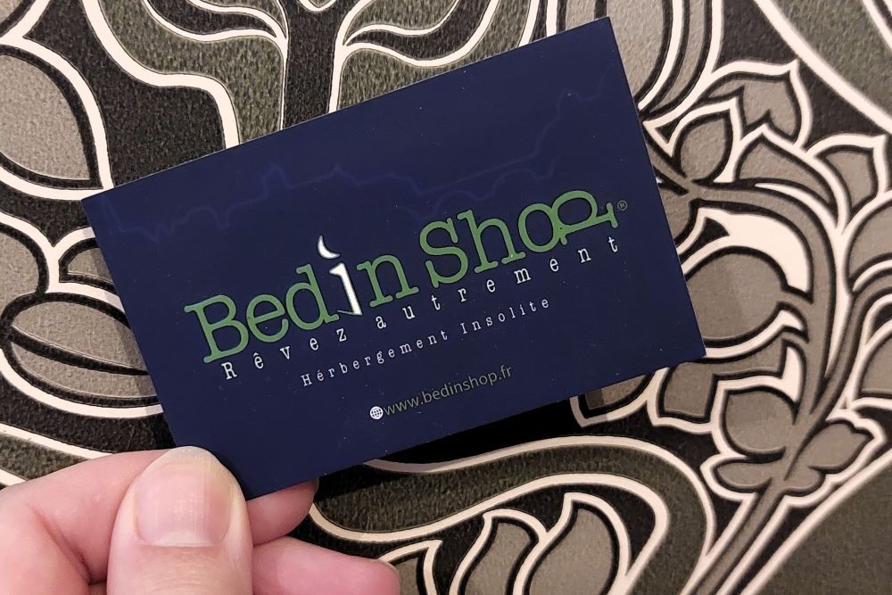 carte de visite BedInShop