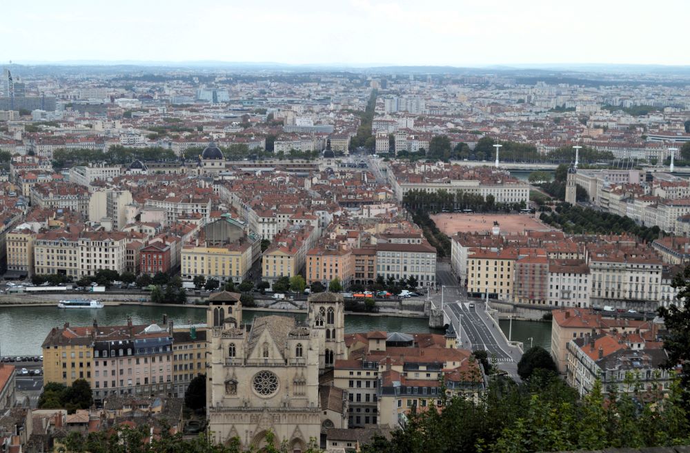 vue générale de la ville de Lyon