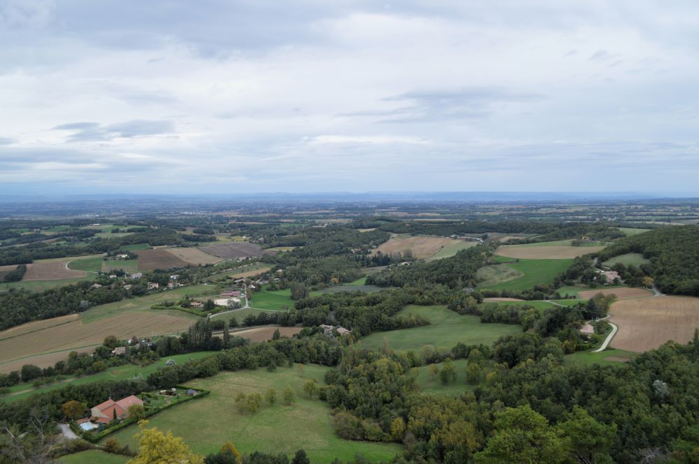 paysage de campagne vu d'en haut