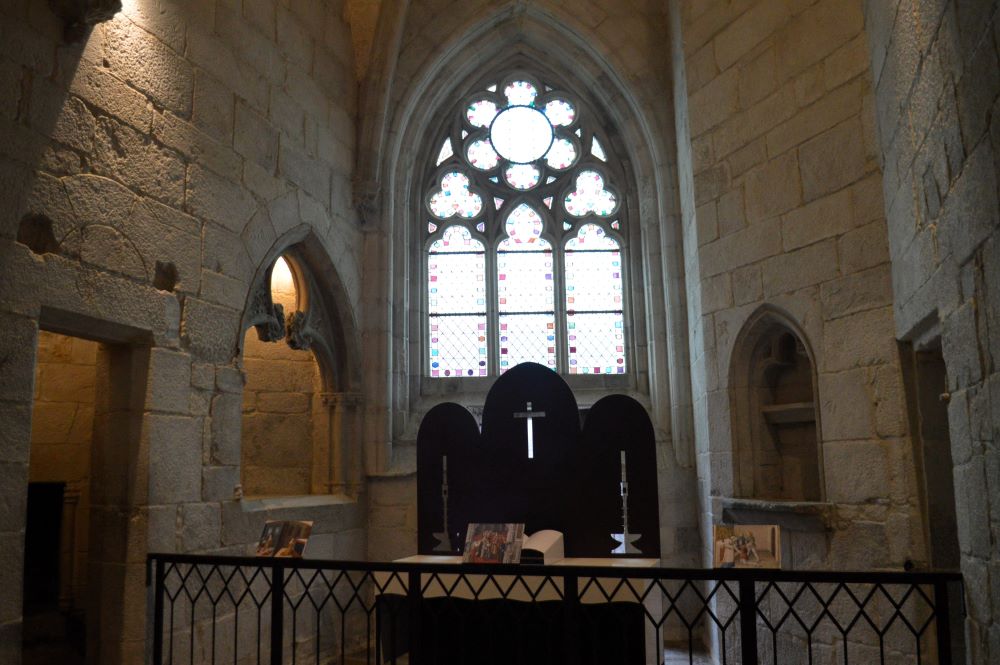 vue intérieure de la chapelle ducale du château de Dinan
