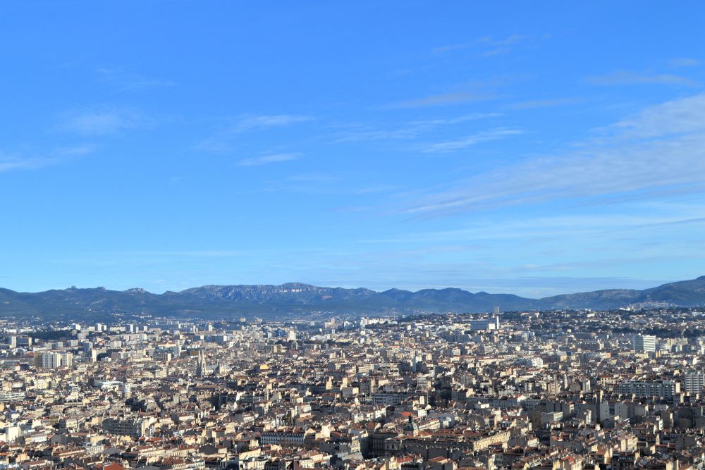 vue générale de la ville de Marseille