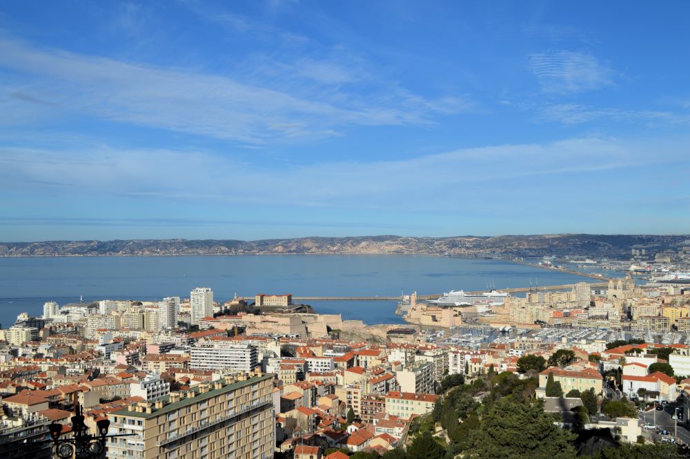 vue générale du port de Marseille