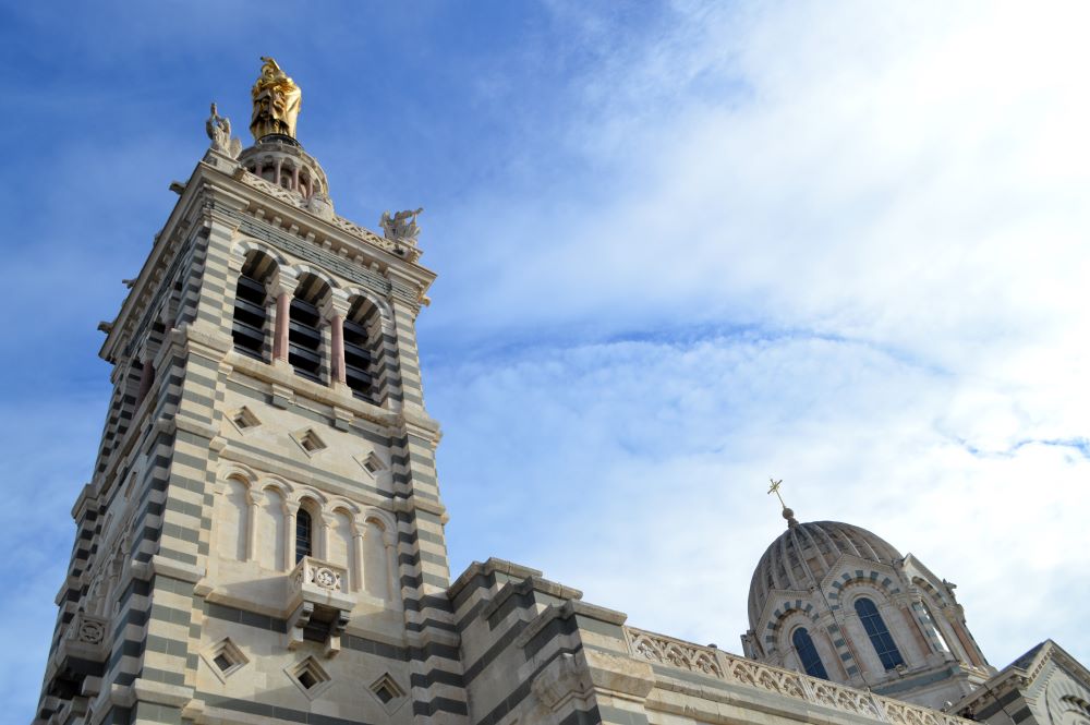 vu extérieure de la basilique Notre Dame de la Garde