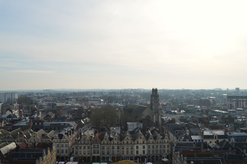 vue aérienne de la ville d'Arras