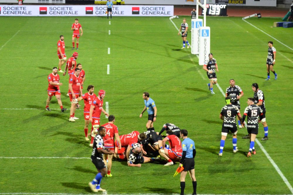 pendant un match de rugby