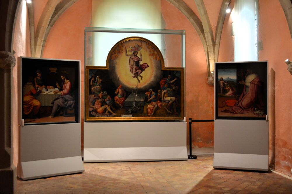 un triptyque du seizième siècle sur le thème de la Résurrection.
