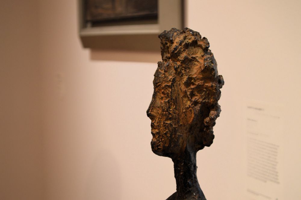 sculpture et tableau par Giacometti