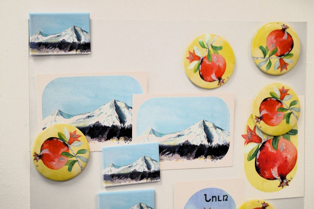 magnets de la boutique souvenir du centre du patrimoine arménien