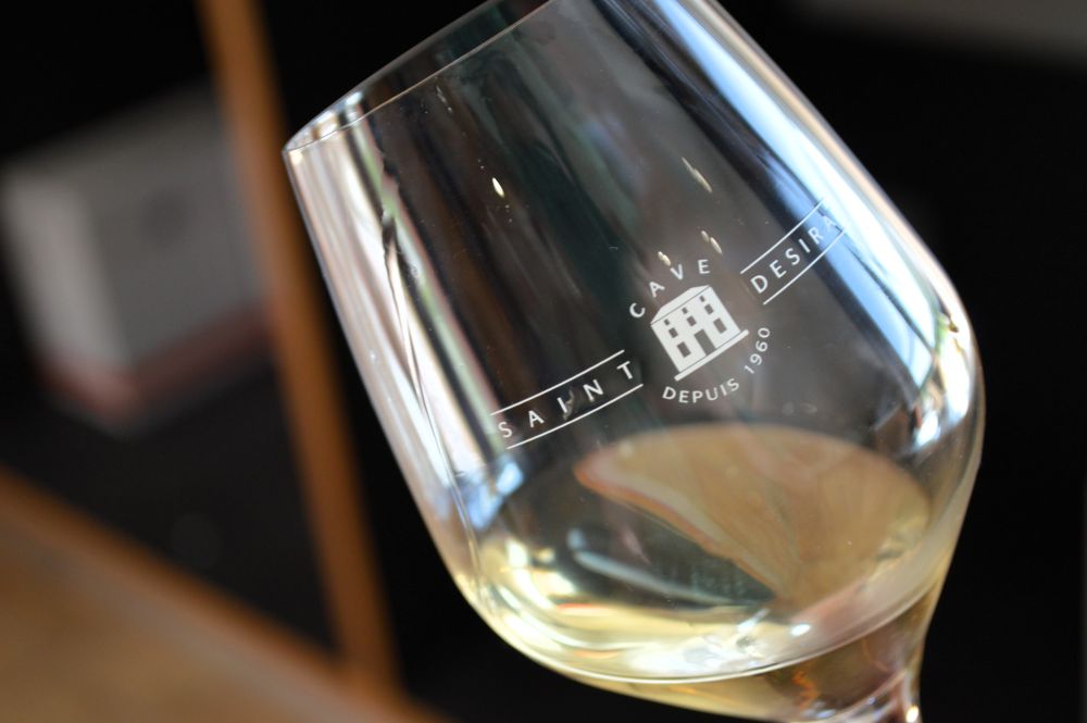 verre de vin "cave Saint Désirat"