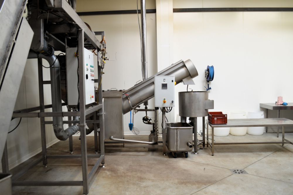 machines industrielles de pelage des châtaignes