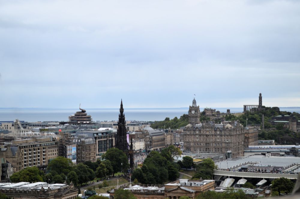 vue depuis le château d'Edimbourg