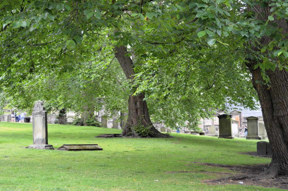 dans les allées de Greyfriars kirkyard à Edimbourg