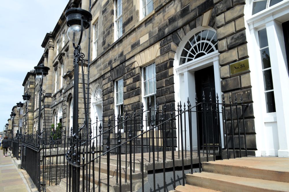 façades dans New Town à Edimbourg