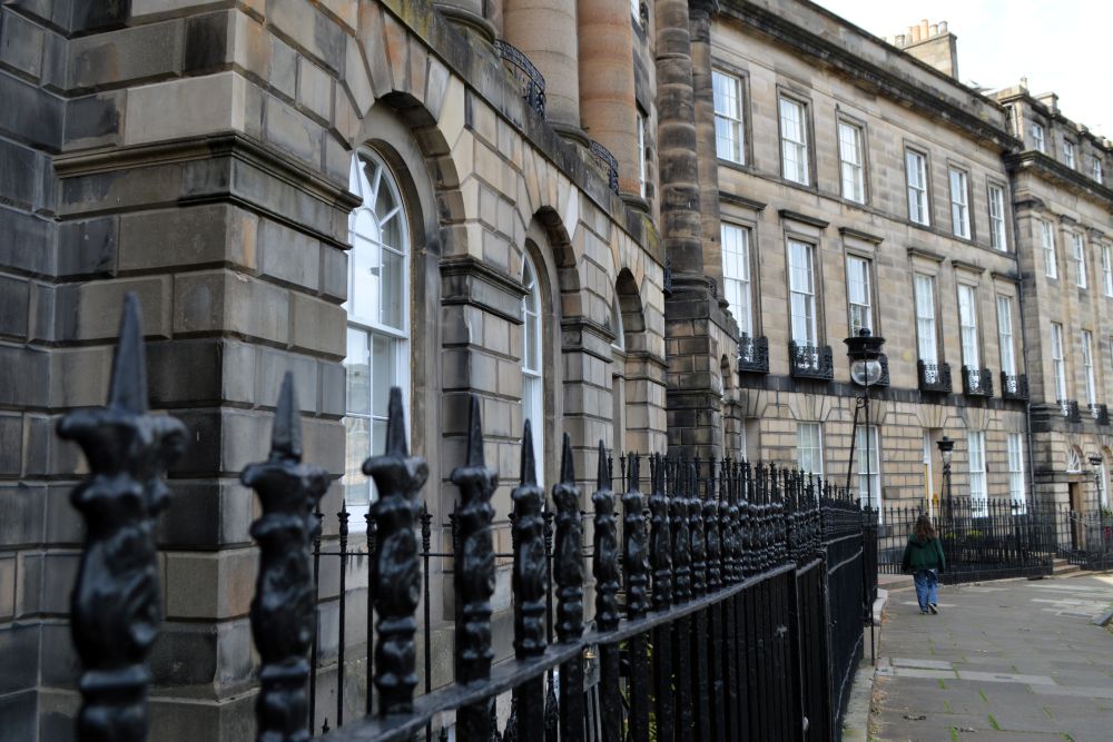 façades dans New Town à Edimbourg