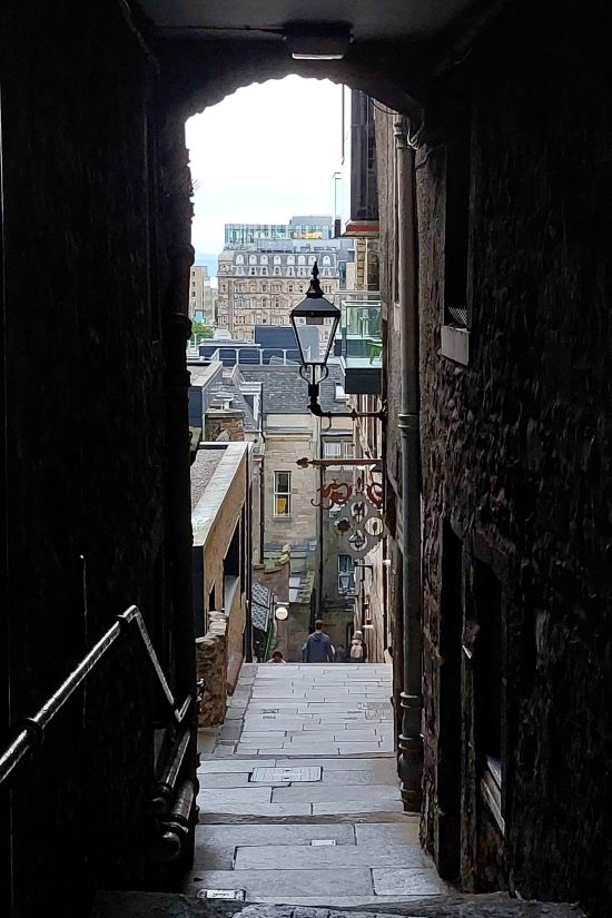 vue sur la ville depuis Advocate's close