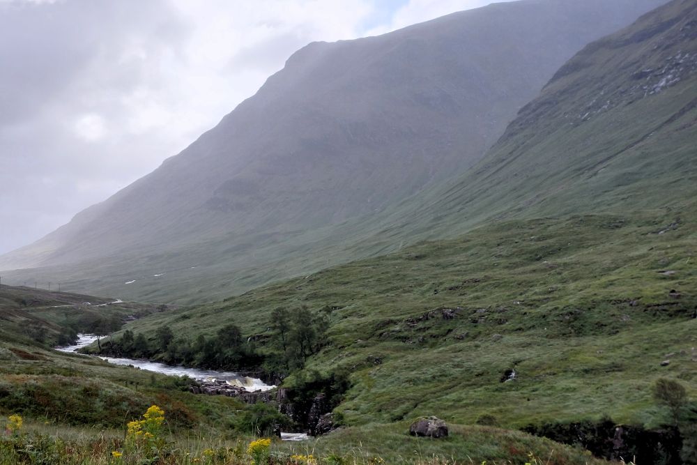 paysage de Glen Etive dans les Highlands
