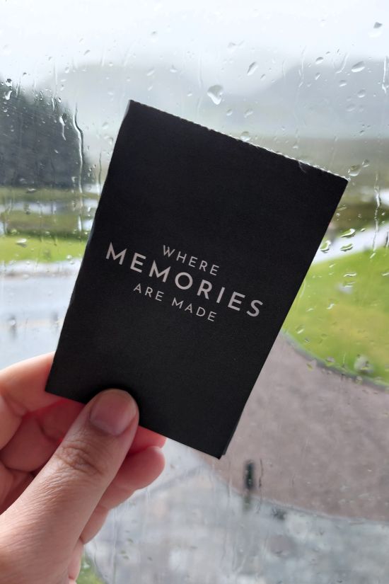 carte "where memories are made"