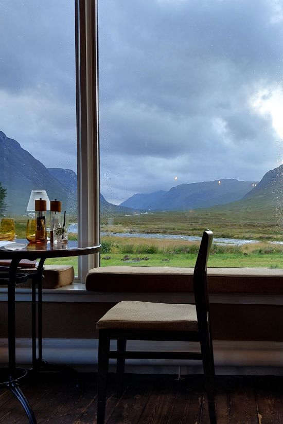 restaurant panoramique dans les Highlands