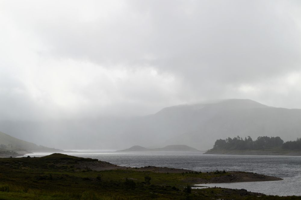 Loch Cluanie pendant la tempête Floris