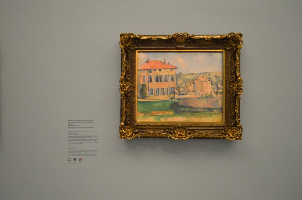 Tableau de Paul Cezanne représentant la bastide et la ferme du Jas de Bouffan