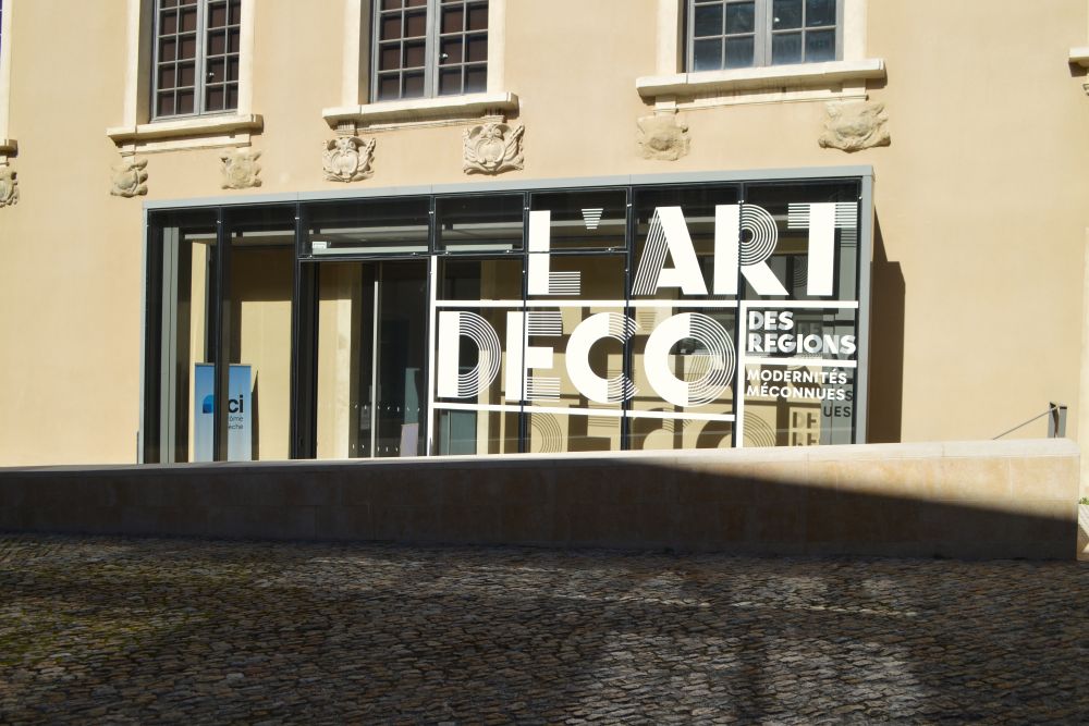 entrée de l'exposition l'Art Déco des Régions au musée de Valence