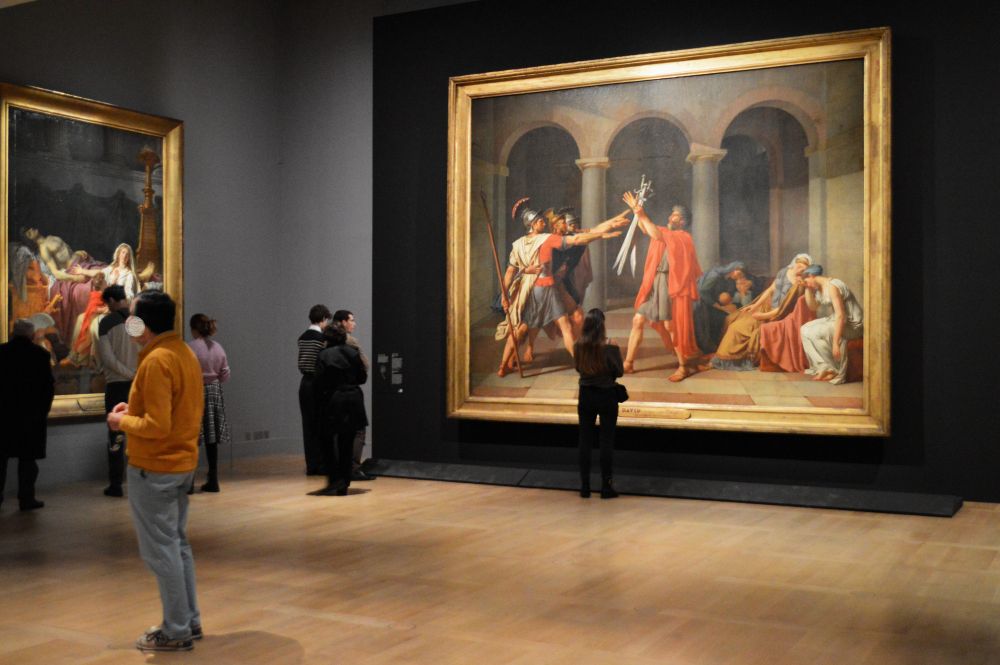 dans l'exposition temporaire Jacques Louis David au musée du Louvre