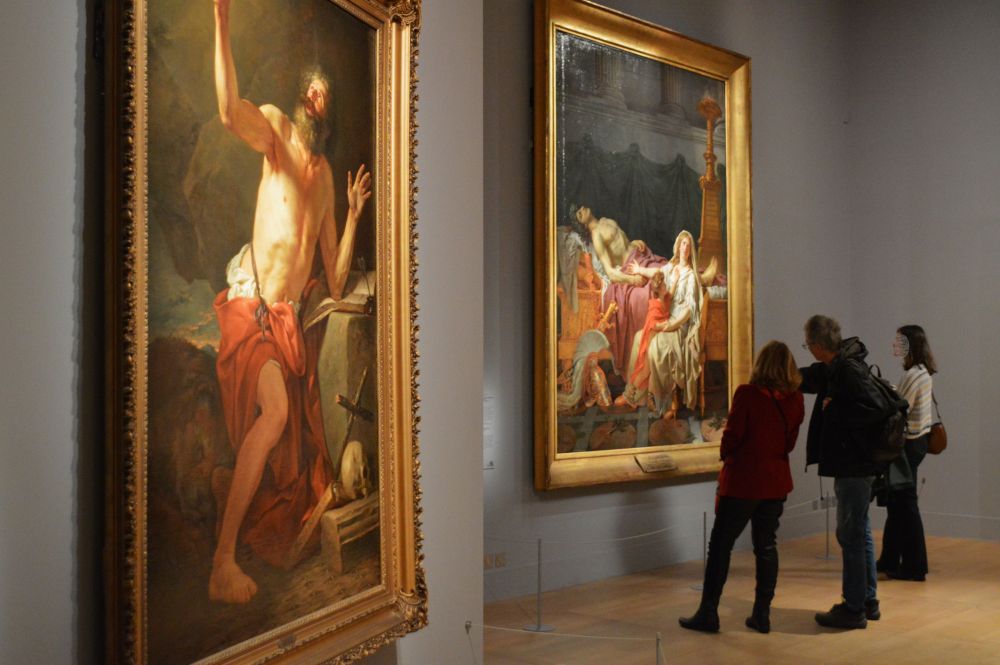 dans l'exposition temporaire Jacques Louis David au musée du Louvre