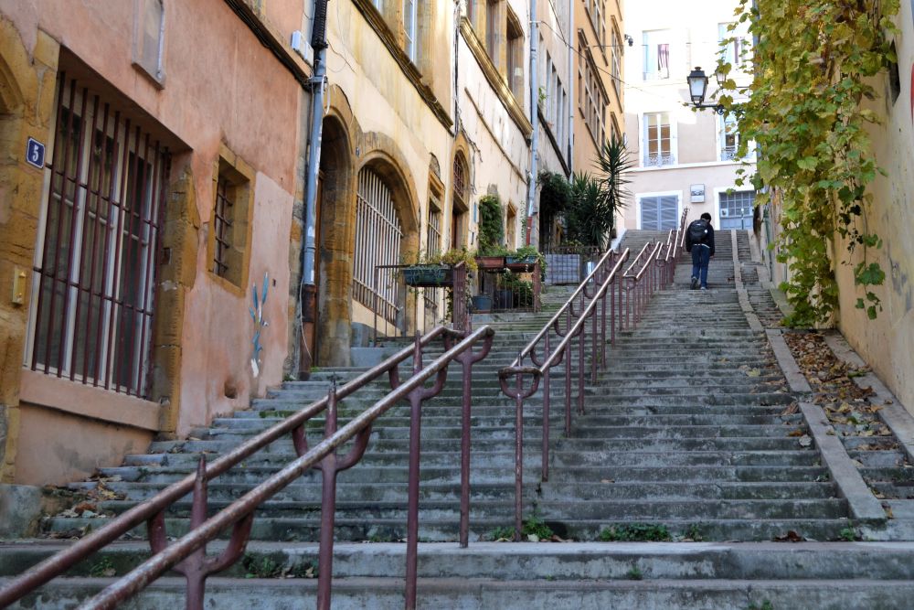 escalierss dans le Vieux Lyon