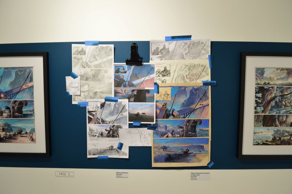 Les sentinelles de l'Aurore, travail préparatoire à une bande dessinée par Yan Vita