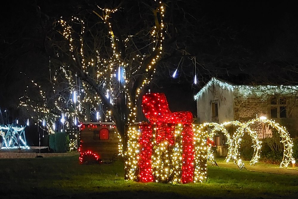 illuminations de Noël au domaine de Valsoyo