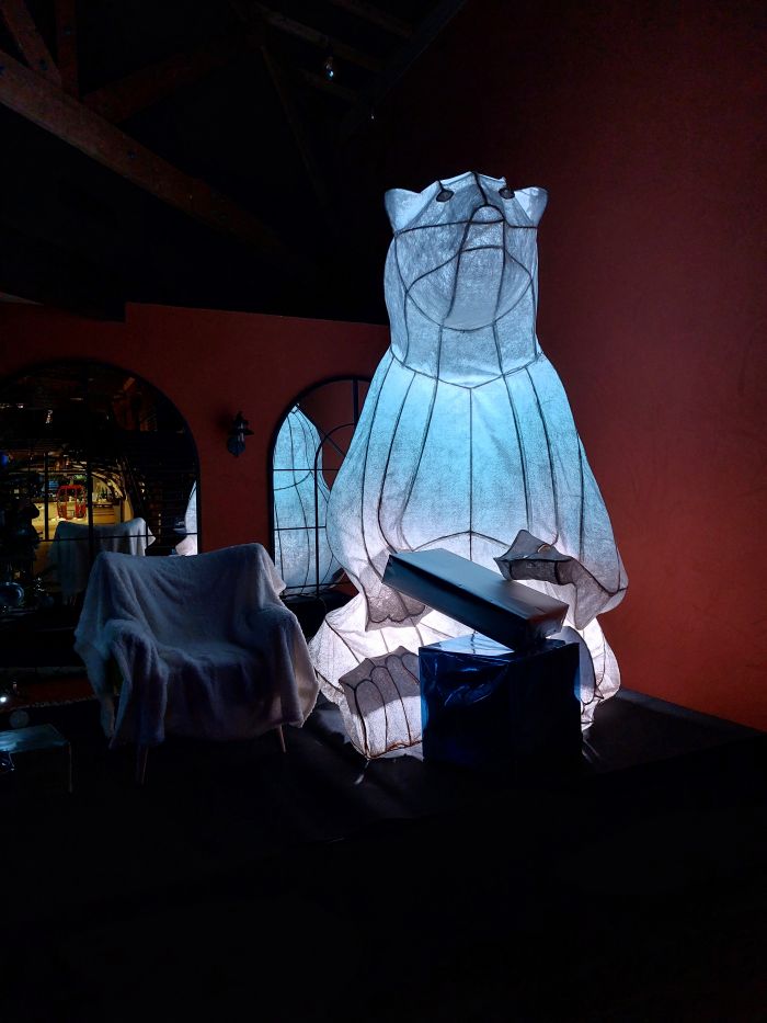 ours polaire en lanterne chinoise