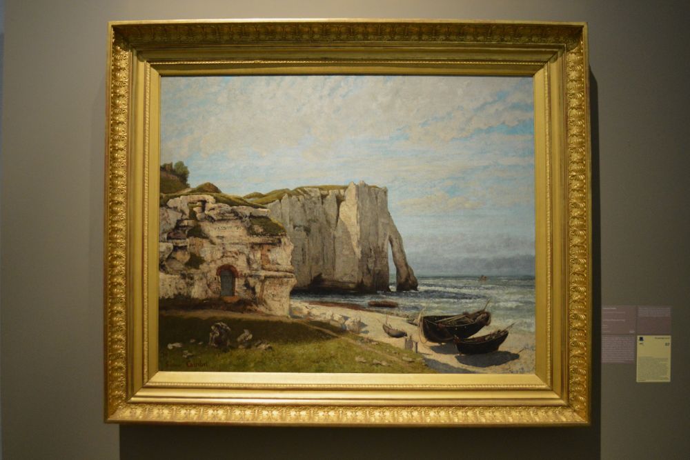Tableau La Falaise d'Etretat, près l'orage de Gustave Courbet