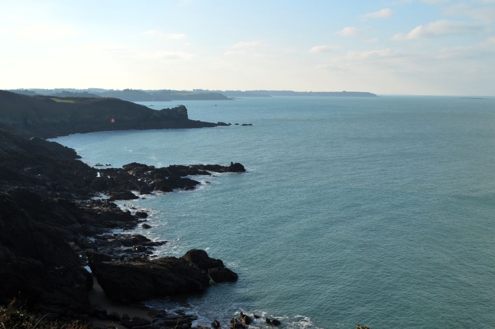 vue sur la cote depuis  la pointe du Grouin