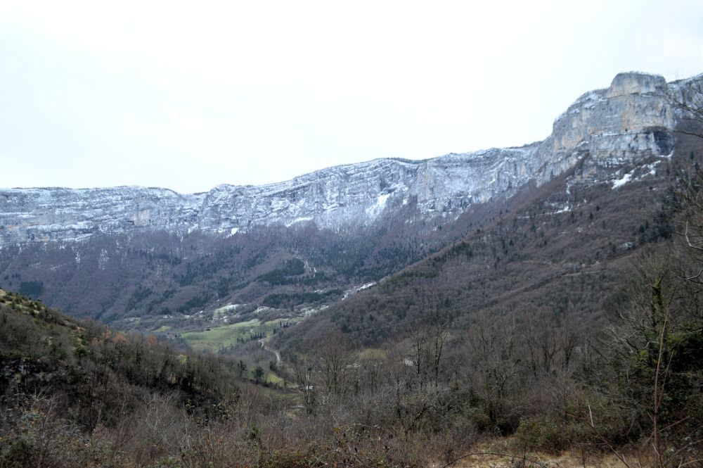 vue sur la vallée de la Bourne à Choranche