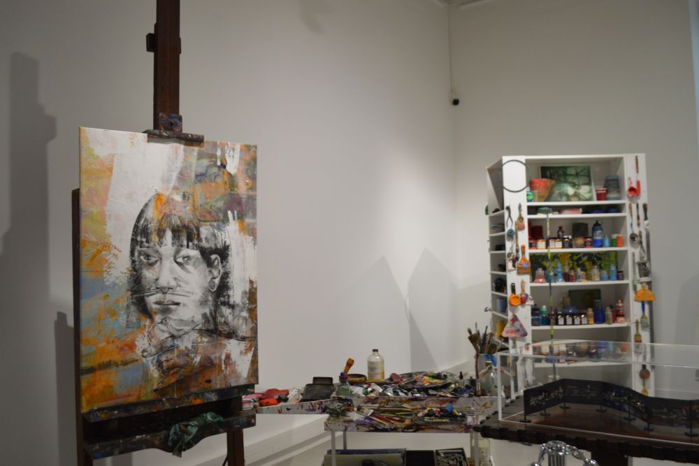 représentation de l'atelier de l'artiste Dalva Duarte