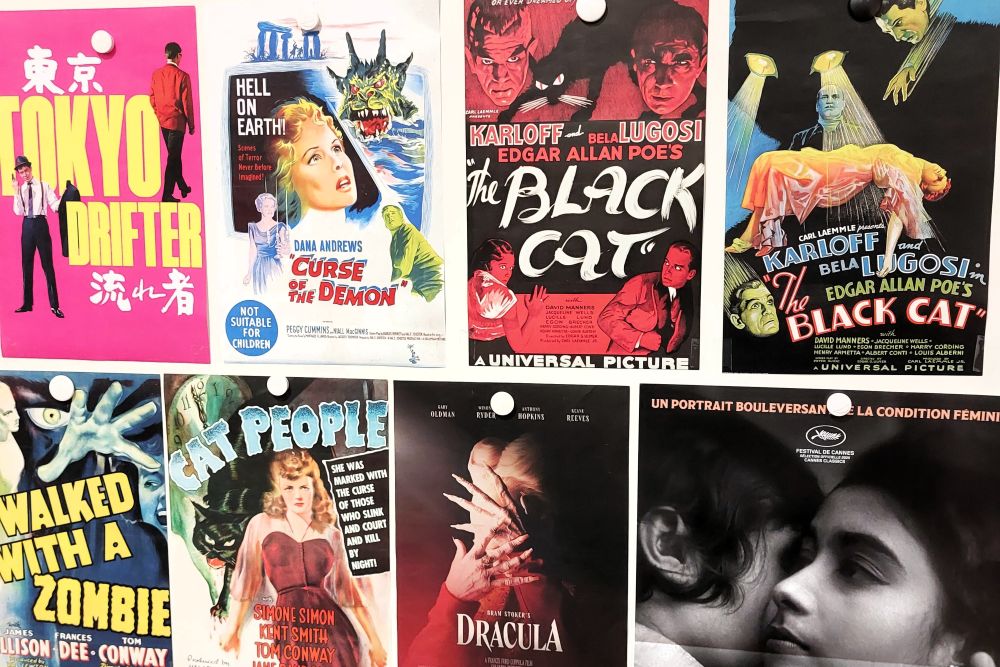 pêle mêle d'affiches de cinéma vintage