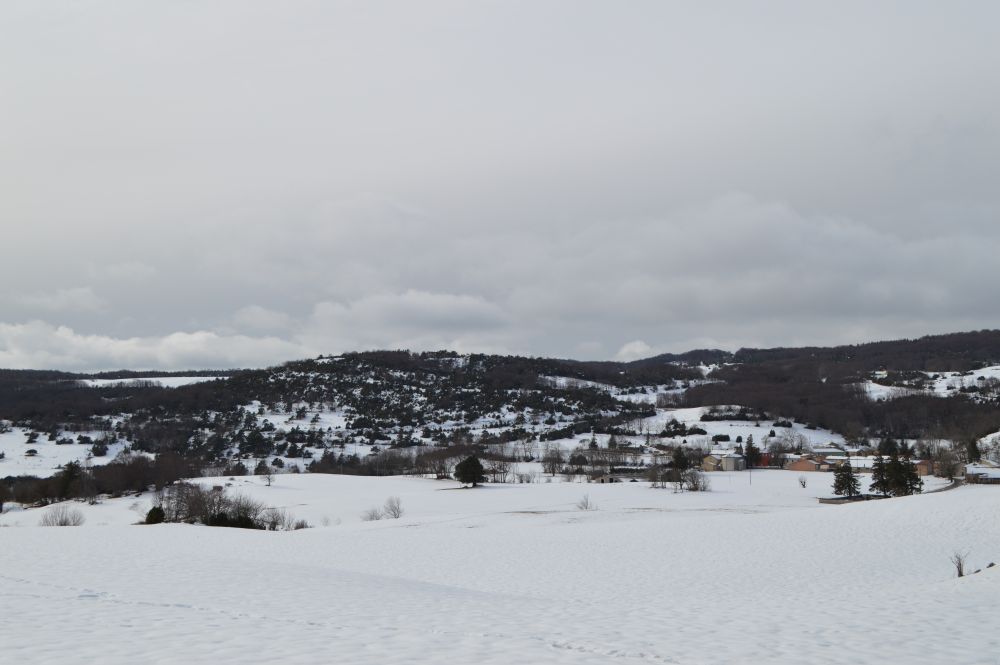 paysage enneigé du Vercors