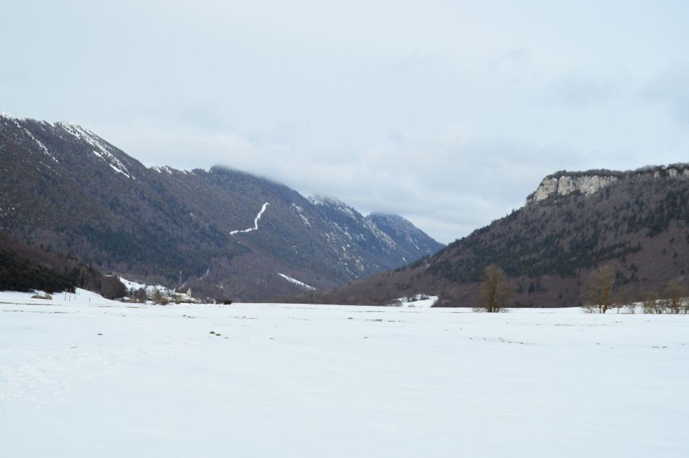 paysage enneigé du Vercors