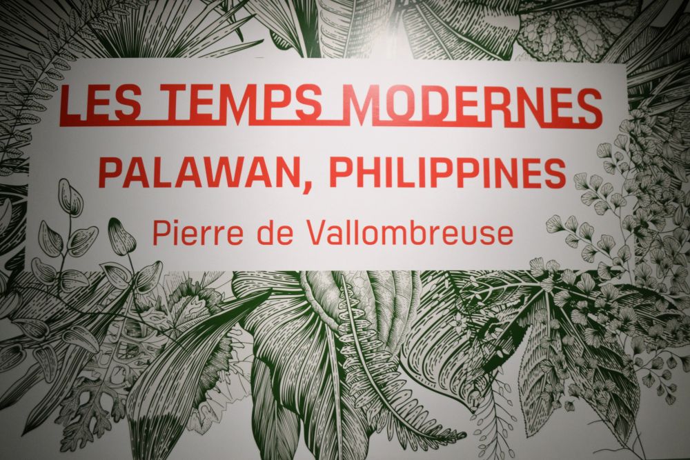 Les temps modernes, Palawan, Philippines. Pierre de Vallombreuse. Entrée de l'exposition