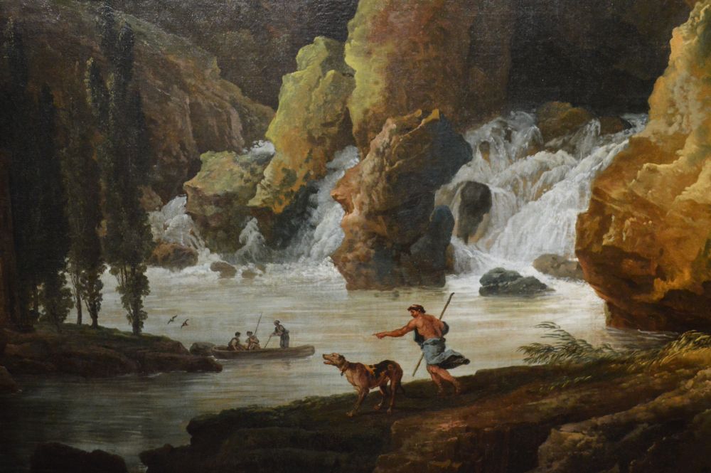 détail d'un tableau d'Hubert Robert