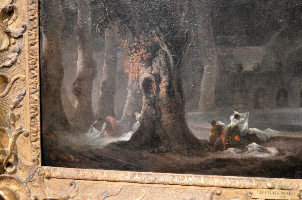 détail d'un tableau d'Hubert Robert