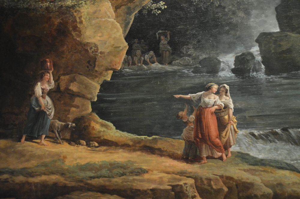 détail d'un tableau d'Hubert Robert