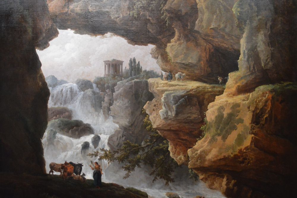 détail d'un tableau d'Hubert Robert